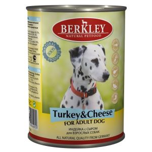 Berkley Dog Turkey&Cheese konservi suņiem ar tītaru un sieru 400g