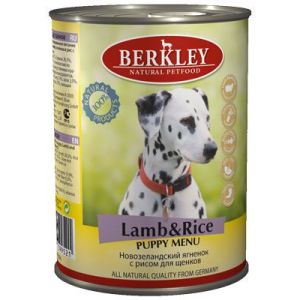 Berkley Puppy Lamb&Rice konservi kucēniem ar jēru un rīsiem 400g