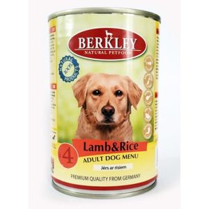 Berkley Dog Lamb&Rice konservi suņiem ar jēru un rīsiem 400g