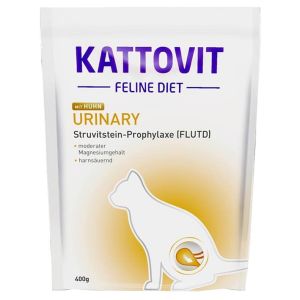 KATTOVIT Urinary Huhn,sausā barība kaķiem ar vistu samazina struvīta akmeņu veidošanos 400g