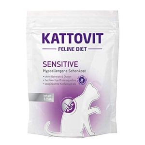 KATTOVIT Sensitive,sausā barība jūtīgiem kaķiem ar dažādām pārtikas alerģijām 1,250kg