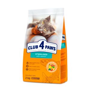 Club 4 Paws Sterilised Salmon barība sterilizētiem kaķiem ar lasi 14kg
