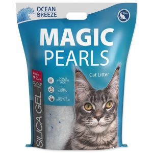 Magic Cat Magic Pearls Ocean Breeze silikona smiltis kaķu tualetei 16l