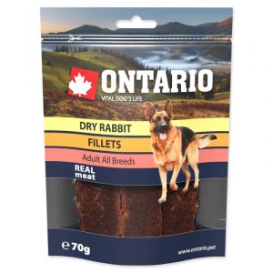 Ontario Dry Rabbit Fillet,gardums suņiem ar truša gaļu 70g