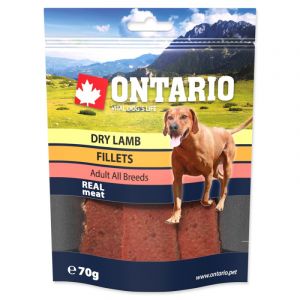 Ontario Dry Lamb Fillet, gardums suņiem ar jēra gaļu 70 g