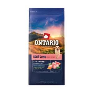Ontario Adult Large Weight Control Turkey and Brown Rice barība lielo šķirņu suņiem ar lieko svaru ar tītaru un brūnajiem rīsiem 12kg