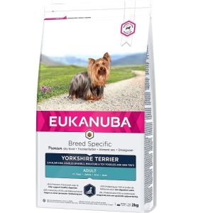 Eukanuba Adult Yorkshire Terrier sausā barība Jorkšīras terjeriem ar vistu 2kg
