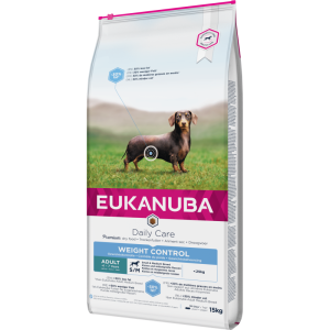 Eukanuba Adult Medium Chicken Light sausā barība suņiem ar tendenci uz lieko svaru 15kg