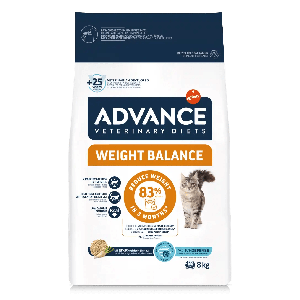 Advance VET Cat Weight Balance barība kaķiem ar lieko svaru 8kg
