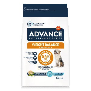 Advance Vet Dog Weight Balance barība Vidējo un Lielo šķirņu suņiem ar lieko svaru 3kg