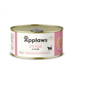 Applaws Cat Tuna Fillet with prawn konservi kaķiem ar tunča fileju un garnelēm 156g