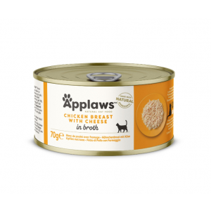 Applaws Cat Chicken Breast with Cheese konservi kaķiem ar vistas krūtiņu un sieru 6 x 70g