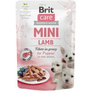 Brit Care Mini wet Puppy Lamb fillets in gravy konservi kucēniem ar jēru 85 g