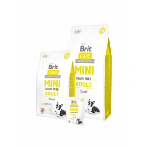 Brit Care Mini Adult Lamb bezgraudu barība mazo sķirņu suņiem ar jēru 7kg