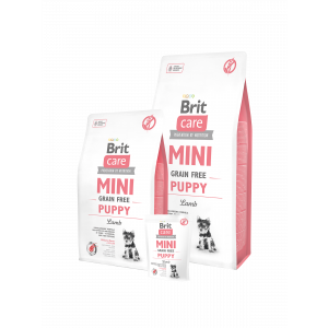 Brit Care Mini Puppy Lamb bezgraudu barība mazo šķirņu kucēniem ar jēru 7kg