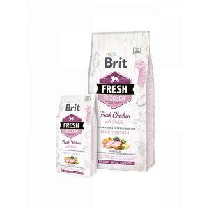 Brit Fresh Chicken with Potato Puppy barība kucēniem ar vistu un kartupeļiem 2.5kg
