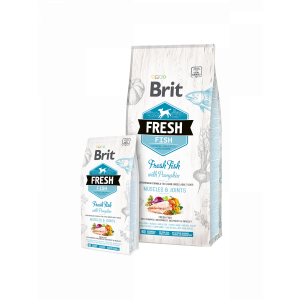 Brit Fresh Fish with Pumpkin Adult Large barība lielo šķirņu suņiem ar zivi 12kg 
