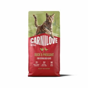 Carnilove Cat Active Sterilised Duck & Pheasant sausā barība sterilizētiem kaķiem pīle ar fazānu 6kg