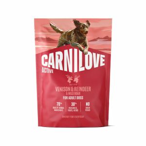 Carnilove Dog Active Adult Venison & Reindeer & Wild Boar barība suņiem brieža gaļa ar mežacūku 1,5 kg