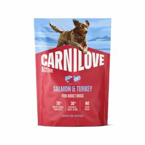 Carnilove Dog Active Adult Salmon & Turkey sausā barība suņiem ar lasi un tītaru 1,5 kg