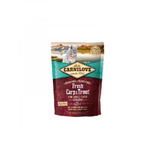 CARNILOVE Fresh Carp & Trout Sterilised for Adult bezgraudu barība kaķiem ar karpu un foreli 2kg