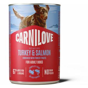 Carnilove Dog Adult Pate Turkey & Salmon pastēte suņiem tītars ar lasi 400 g