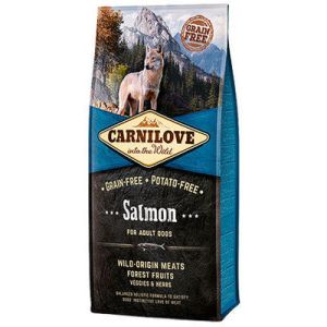 CARNILOVE Salmon for Adult bezgraudu barība visu šķirņu pieaugušiem suņiem ar lasi 12 kg