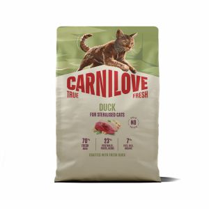 Carnilove Cat True Fresh Sterilised Duck sausā barība sterilizētiem kaķiem ar pīli 2kg