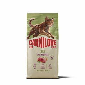Carnilove Cat True Fresh Sterilised Duck sausā barība sterilizētiem kaķiem ar pīli 6kg