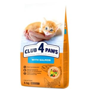 Club 4 Paws barība kaķēniem ar lasi 5 kg
