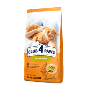 Club 4 Paws Rabbit  barība kaķiem ar truša gaļu 14kg