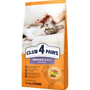 Club 4 Paws Premium barība pieaugušiem mājas kaķiem ar jēra gaļu14kg