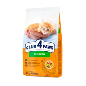 CLUB 4 PAWS Premium kitten barība kaķēniem ar vistu, 5 kg