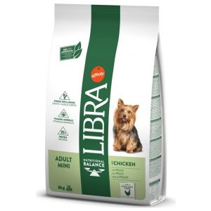 Libra Dog Adult Mini Chicken,sausā barība mazo šķirņu suņiem ar vistu 8kg