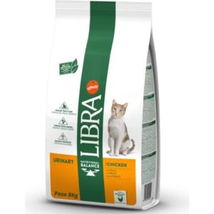 Libra Cat Adult Urinary With Chicken pilnvērīga sausā barība urīnceļu veselībai pieaugušiem kaķiem ar vistu 8kg