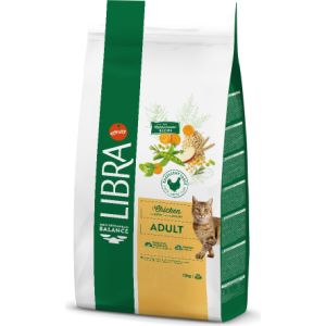 Libra Cat Adult Chicken pilnvērtīga barība kaķiem ar vistu 12kg