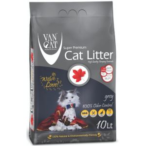 Van Cat Canada Grey kaķu smiltis cementējošas ar aktīvo ogli 10 L 8.5 kg