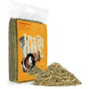 Little One Mountain hay with camomile, not pressed siens grauzējiem ar kumelītēm 400g