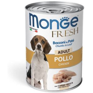 Monge Fresh Chunks ADULT with Chicken konservi suņiem ar vistu 400g