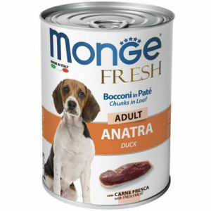 Monge Fresh Chunks ADULT with Duck konservi suņiem ar pīli 400g