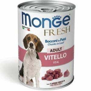 Monge Fresh Chunks ADULT with Veal konservi suņiem ar teļa gaļu 400g