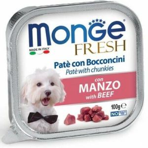 Monge Fresh pate with Beef konservi suņiem pastēte ar liellopu 100g
