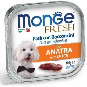 Monge Fresh pate with Duck konservi suņiem pastēte ar pīli 100g