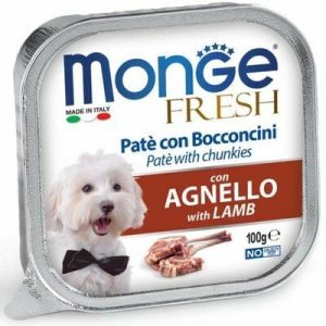 Monge Fresh pate with Lamb konservi suņiem pastēte ar jēru 100g