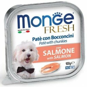 Monge Fresh pate with Salmon konservi suņiem pastēte ar lasi 100g
