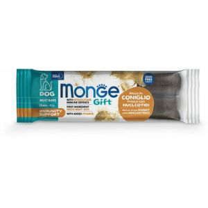 MONGE GIFT Dog MEAT BARS Immunity support Rabbit with nucleotides kārums suņiem ar trusi 40g