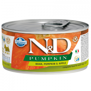 N&D NATURAL & DELICIOUS ND Dog Boar & Apple & Pumpkin konservi suņiem 140g