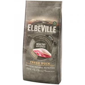 ELBEVILLE Puppy and Junior All Breeds Fresh Duck Healthy Development kucēniem ar pīli 20 kg