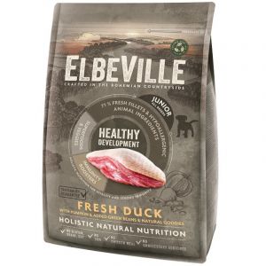 ELBEVILLE Puppy and Junior All Breeds Fresh Duck Healthy Development kucēniem ar pīli 4 kg