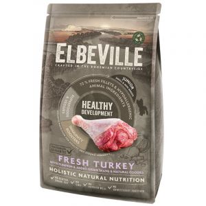 ELBEVILLE Puppy and Junior Mini Fresh Turkey Healthy Development kucēniem ar tītaru 1,4 kg